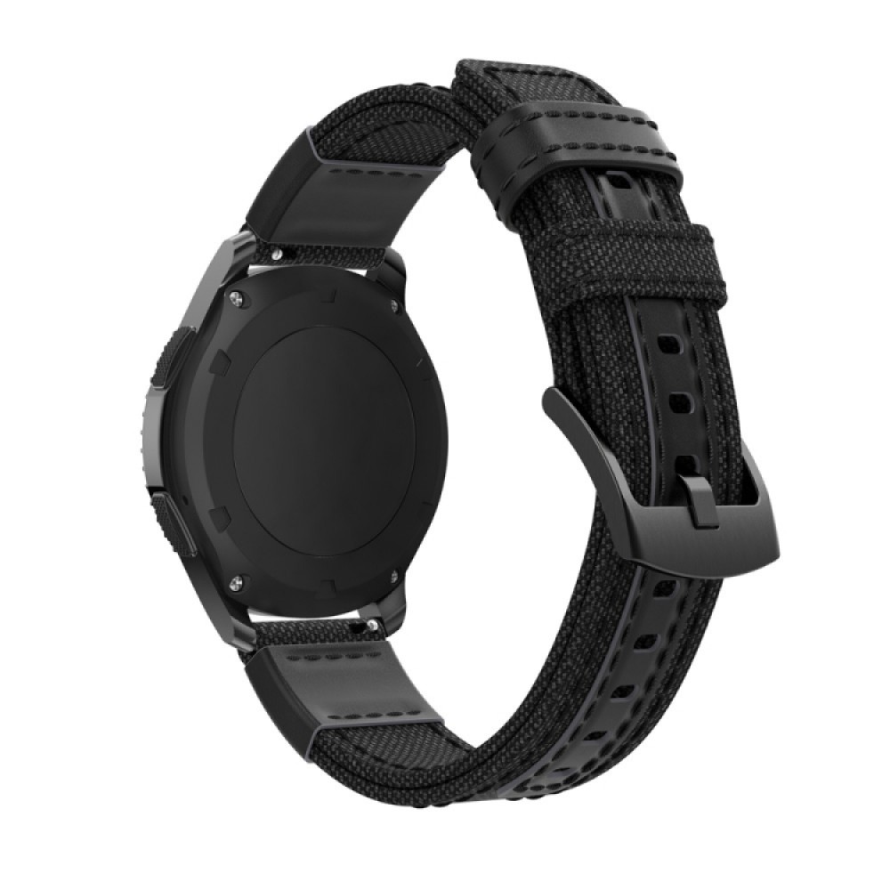 Λουράκι nylon-δερματίνης για το Garmin approach S40 (Black)