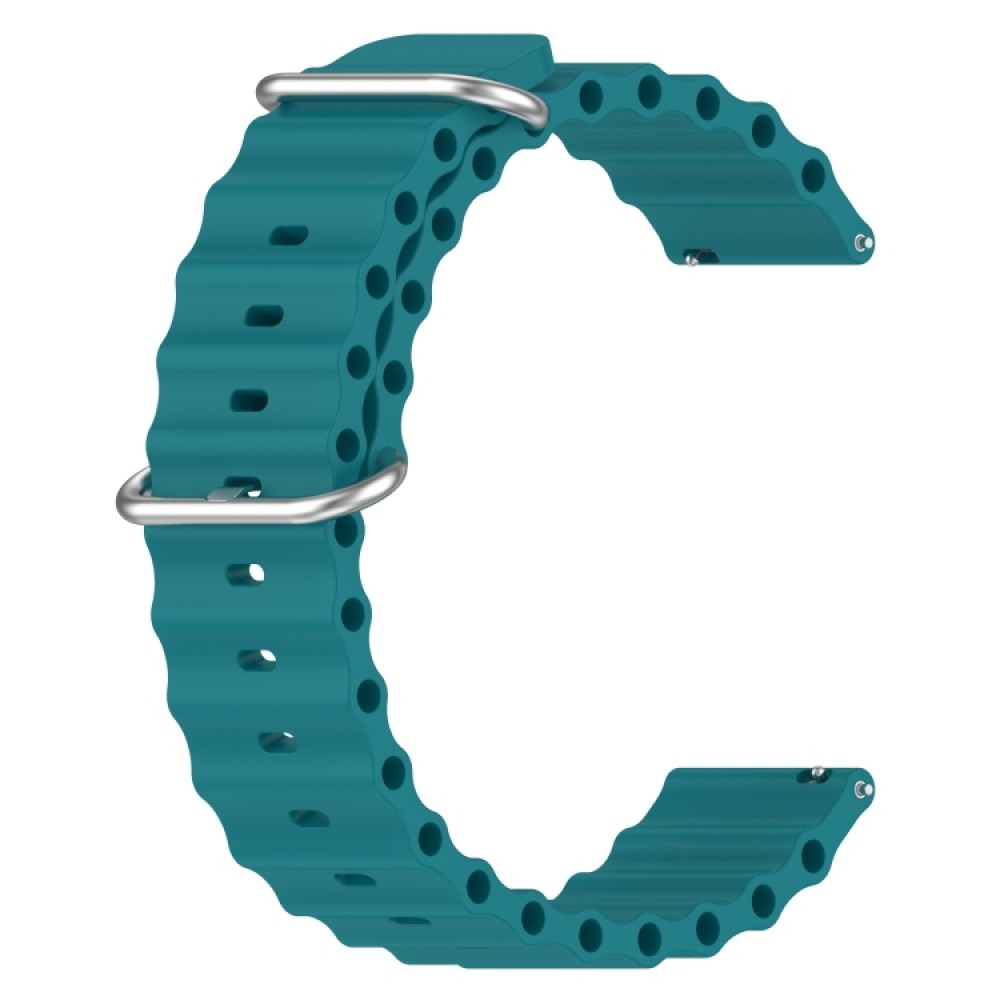 Λουράκι σιλικόνης one-color ocean pattern για το Amazfit GTS (Green)