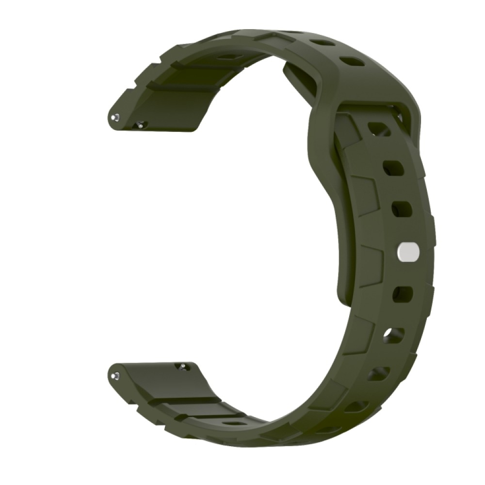 Λουράκι σιλικόνης armor pattern για το Garmin Forerunner 245 (Army Green)