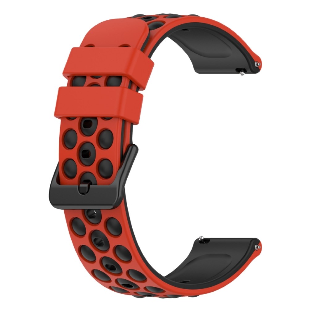 Λουράκι σιλικόνης Two-Color Porous για το Garmin Venu / Garmin Venu SQ (Red+Black)