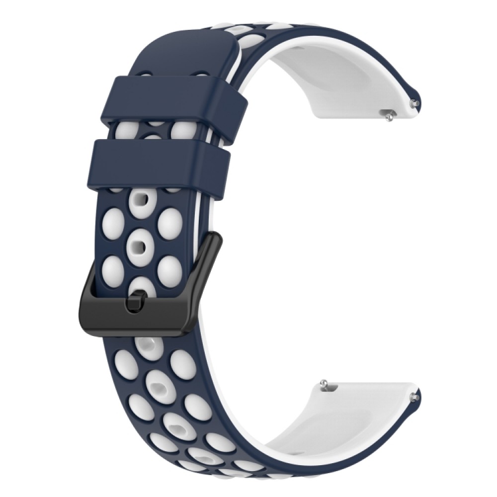 Λουράκι σιλικόνης Two-Color Porous για το Amazfit GTS (Midnight Blue + White)