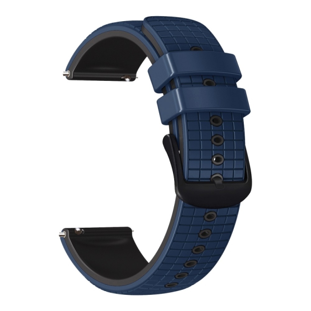 Λουράκι σιλικόνης mesh Two Color για το Realme Watch 2 / Watch 2 Pro / Watch S Pro  (Dark Blue Black)