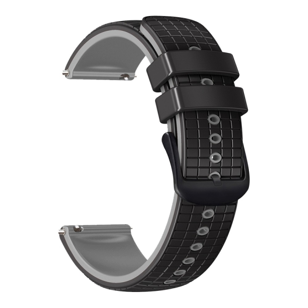 Λουράκι σιλικόνης mesh Two Color για το Garmin Venu / Garmin Venu SQ (Black Gray)