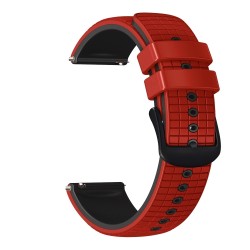 Λουράκι σιλικόνης mesh Two Color για το Amazfit GTR 42mm (Red Black)