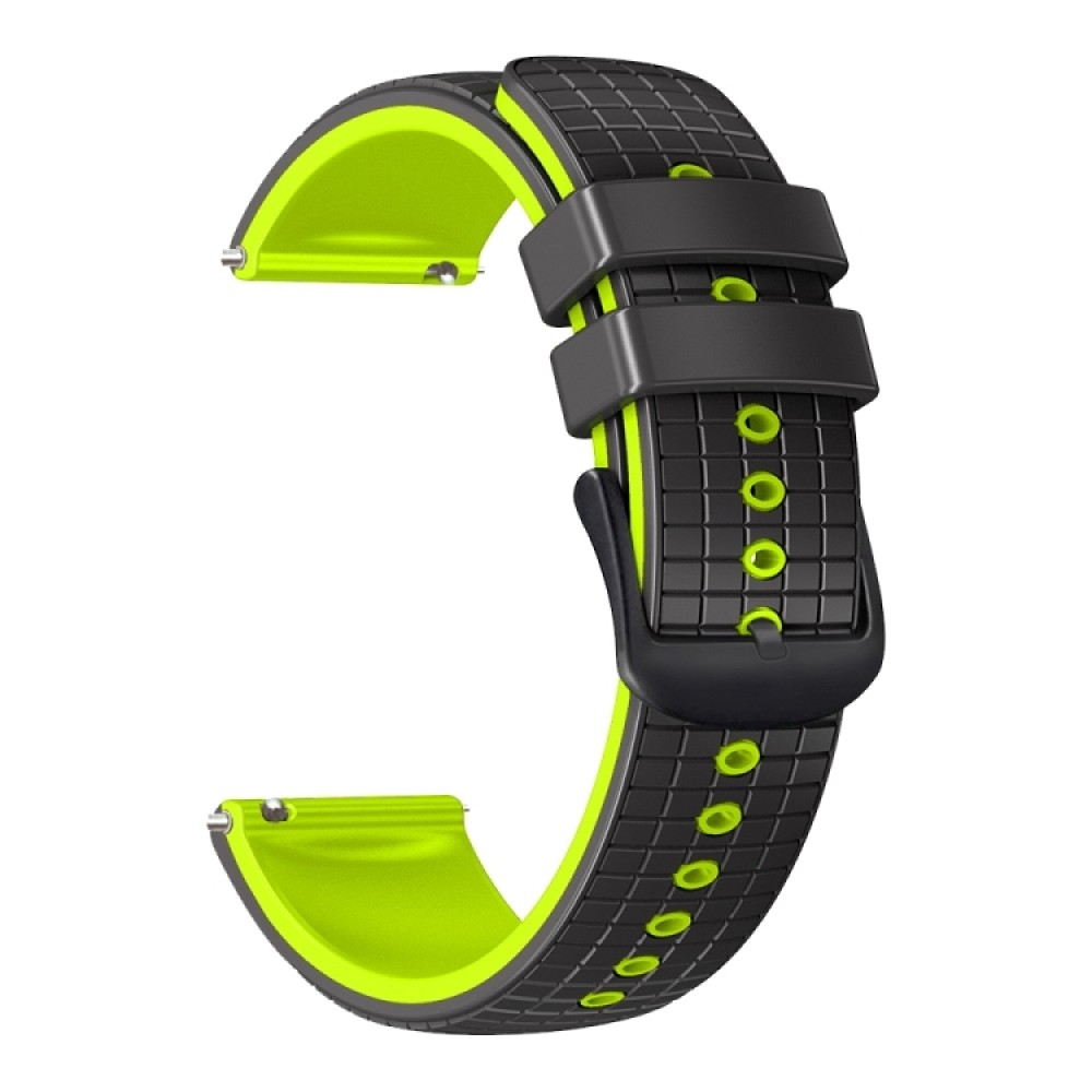 Λουράκι σιλικόνης mesh Two Color για το Amazfit GTS (Black Lime)