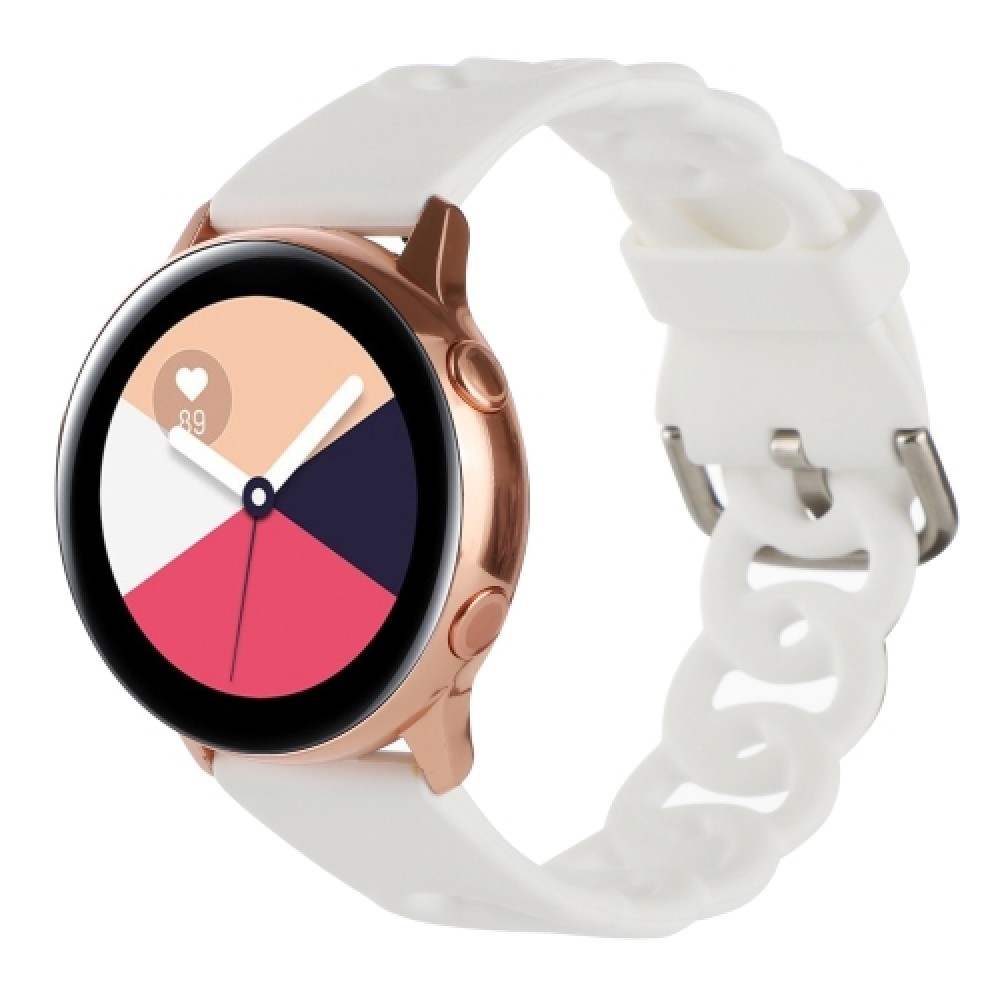 Λουράκι σιλικόνης donut hollow για το Samsung Galaxy Watch7 40mm/ Samsung Galaxy Watch7 44mm (White)