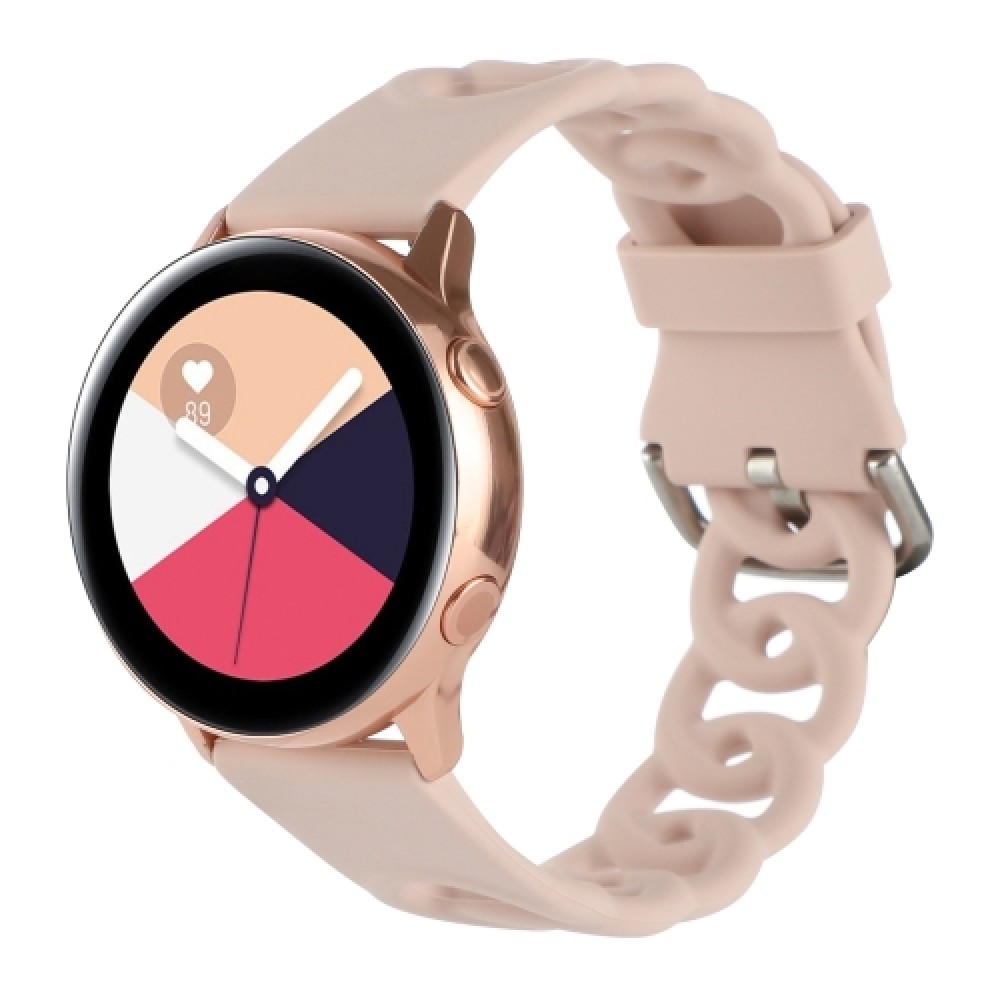 Λουράκι σιλικόνης donut hollow για το Samsung Galaxy Watch 6 (40mm)/(44mm) / Samsung Galaxy Watch 6 classic (43mm)/(47mm) (Sand Pink)