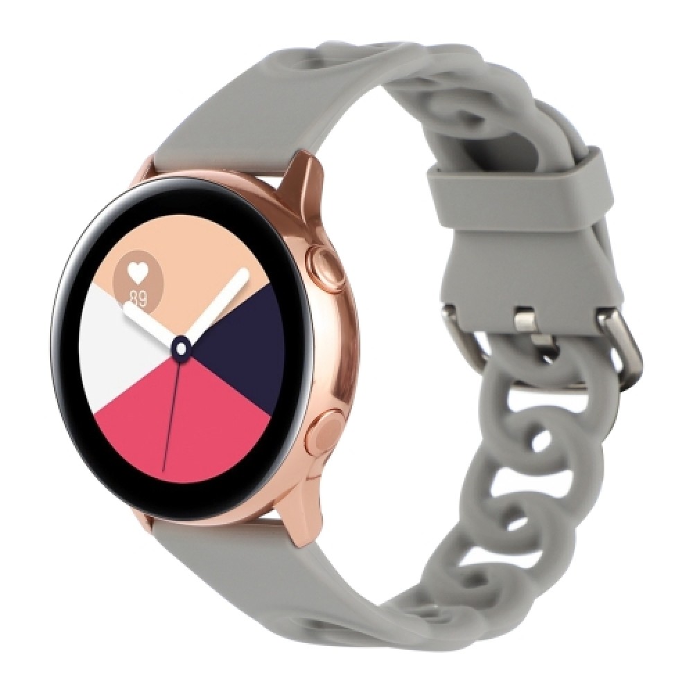 Λουράκι σιλικόνης donut hollow για το Samsung Galaxy Watch 6 (40mm)/(44mm) / Samsung Galaxy Watch 6 classic (43mm)/(47mm) (Grey)