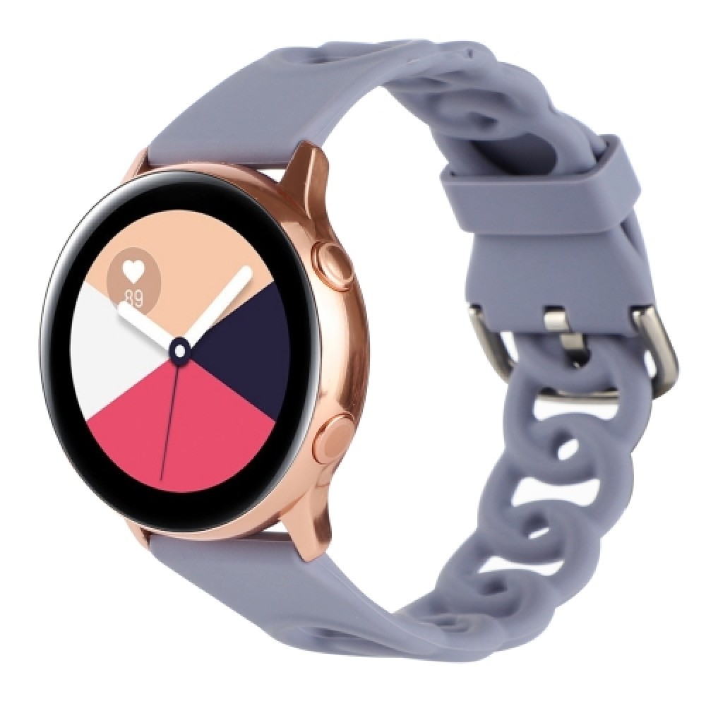 Λουράκι σιλικόνης donut hollow για το Samsung Galaxy Watch7 40mm/ Samsung Galaxy Watch7 44mm (Lavender Grey)