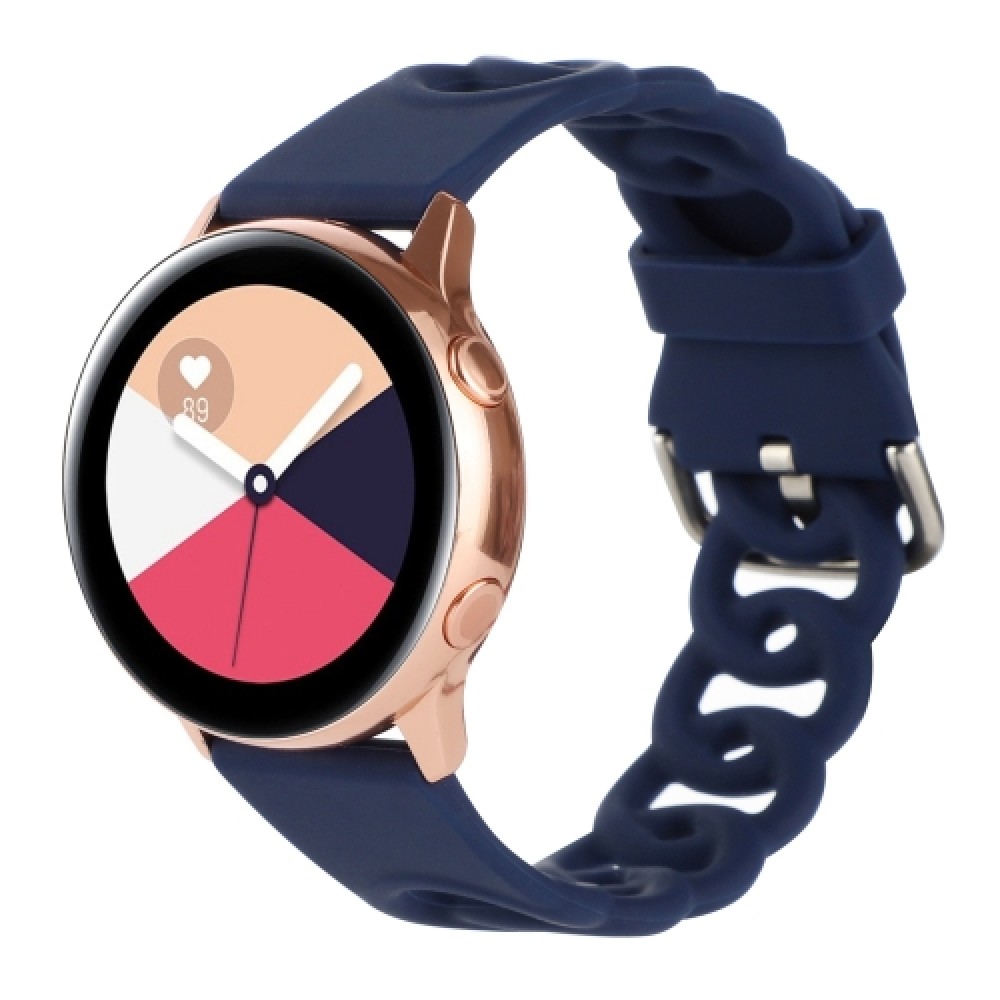 Λουράκι σιλικόνης donut hollow για το Samsung Galaxy Watch 6 (40mm)/(44mm) / Samsung Galaxy Watch 6 classic (43mm)/(47mm) (Midnight Blue)