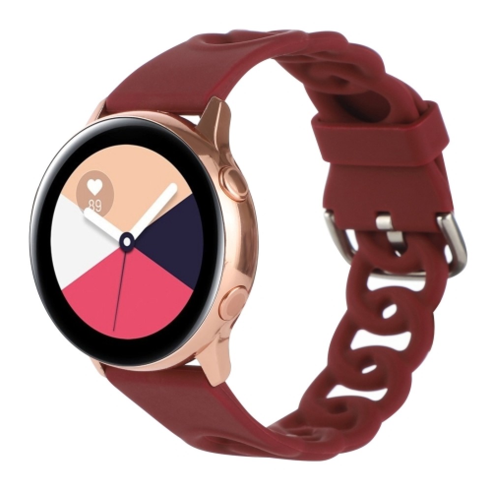 Λουράκι σιλικόνης donut hollow για το Samsung Galaxy Watch 6 (40mm)/(44mm) / Samsung Galaxy Watch 6 classic (43mm)/(47mm) (Wine Red)