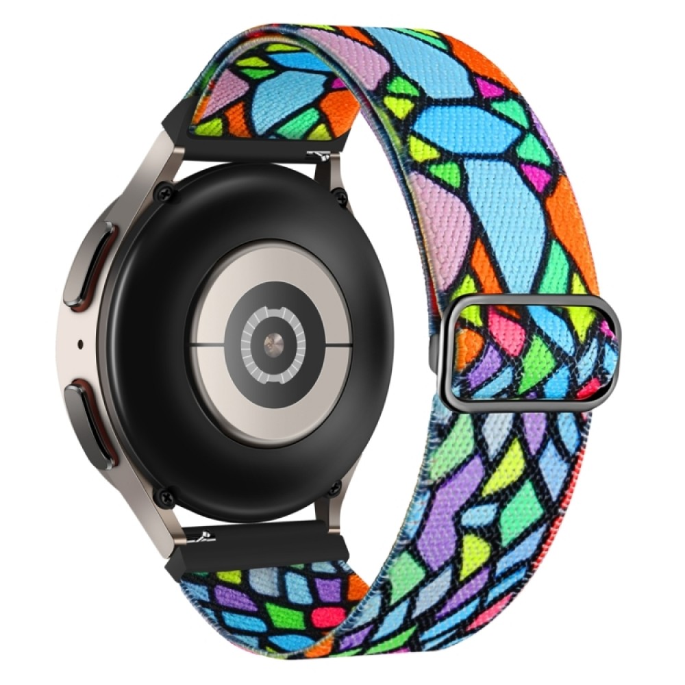 Λουράκι nylon για το Garmin approach S40 (Geometric Rainbow)