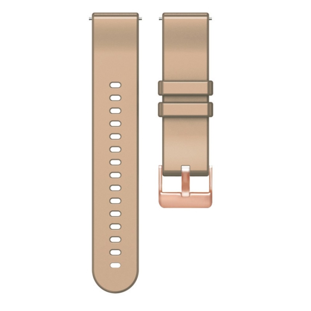 Λουράκι σιλικόνης solid με rose gold κούμπωμα για το Garmin approach S40 (Khaki)