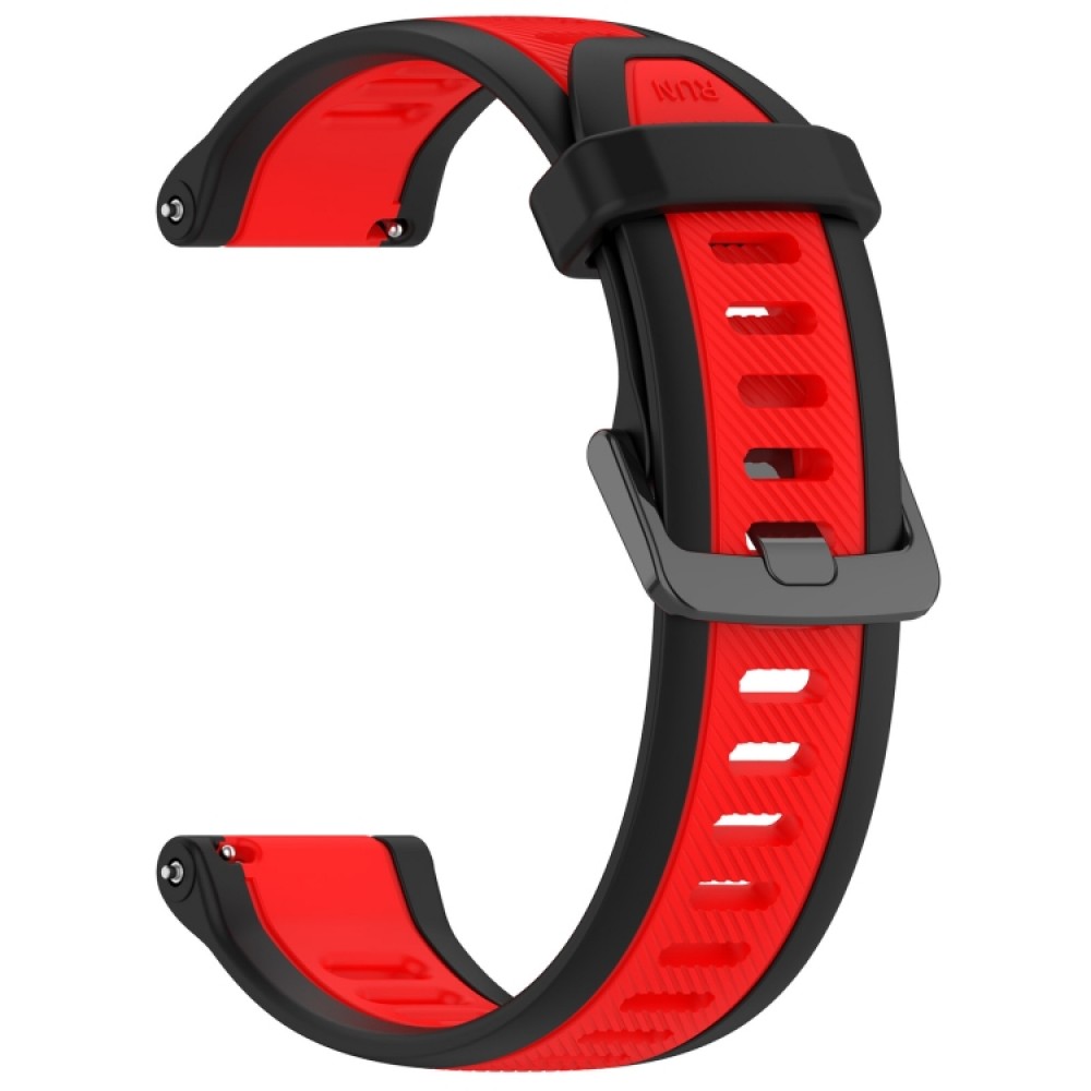 Λουράκι σιλικόνης two color textured για το Garmin Venu / Garmin Venu SQ (Red+Black)