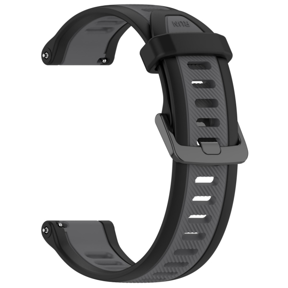 Λουράκι σιλικόνης two color textured για το Garmin Venu / Garmin Venu SQ (Grey+Black)