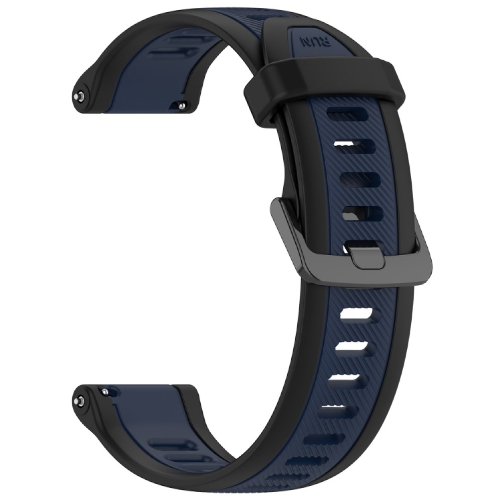 Λουράκι σιλικόνης two color textured για το Garmin Venu / Garmin Venu SQ (Midnight Blue+Black)