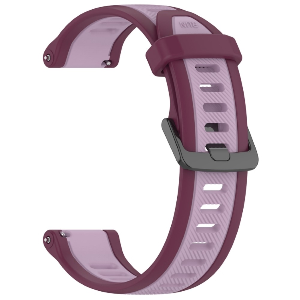 Λουράκι σιλικόνης two color textured για το Garmin Forerunner 245 (Purple)