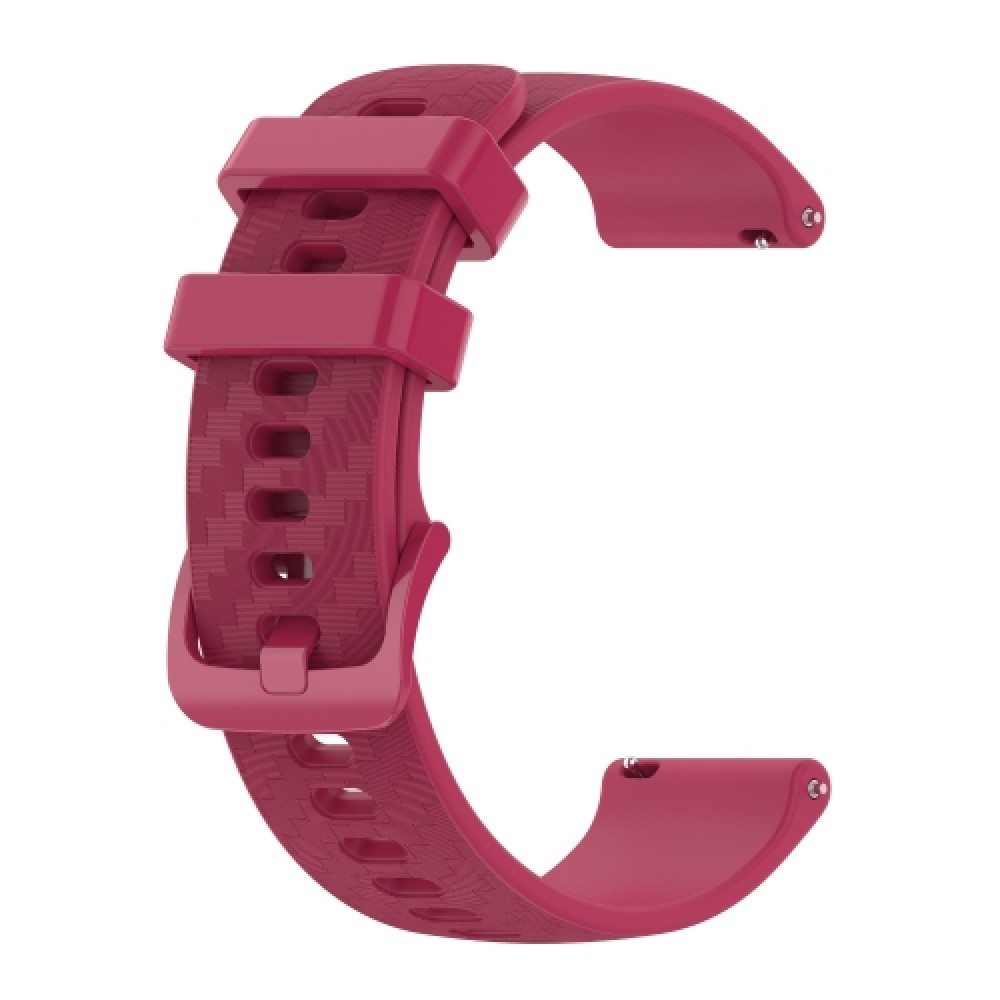 Λουράκι σιλικόνης Carbon Fiber για το Garmin Forerunner 245 (Wine Red)