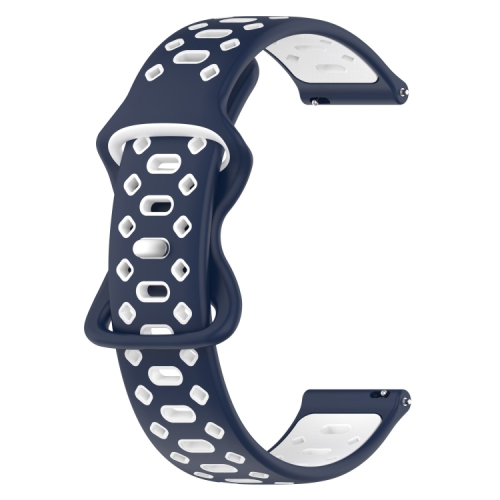 Λουράκι σιλικόνης Two-color Diamond για το Garmin Forerunner 245 (Midnight Blue+White)