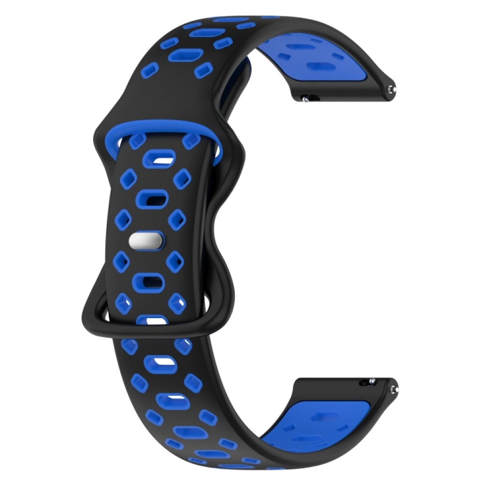 Λουράκι σιλικόνης Two-color Diamond για το Garmin Forerunner 245 (Black Blue)