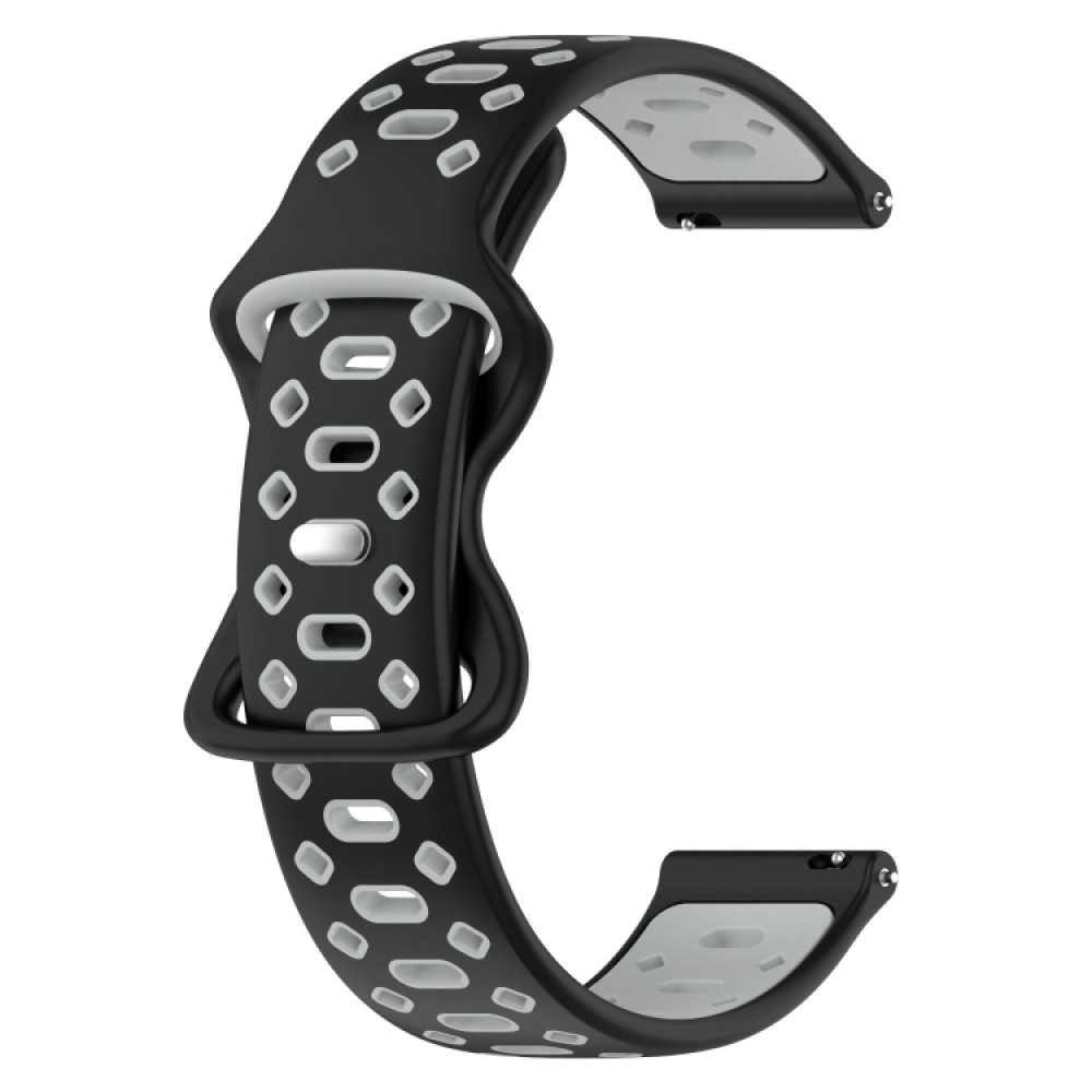 Λουράκι σιλικόνης Two-color Diamond για το Garmin Forerunner 245 (Black Grey)