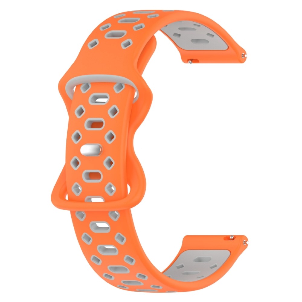 Λουράκι σιλικόνης Two-color Diamond για το Garmin Forerunner 245 (Orange Grey)