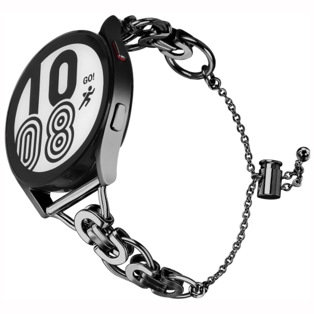 Μεταλλικό λουράκι Single Circle Bead Chain για το Garmin approach S40 (Black)