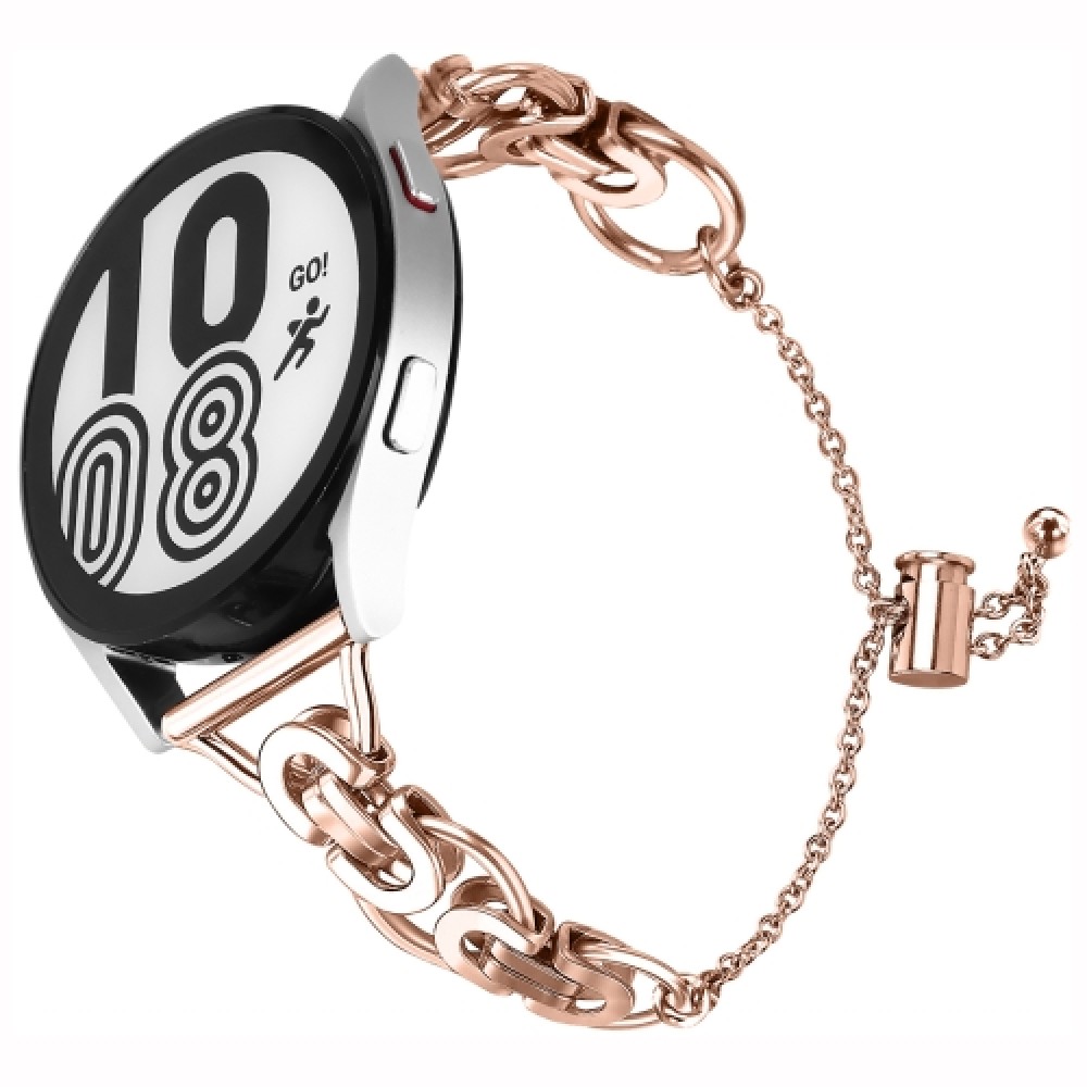 Μεταλλικό λουράκι Single Circle Bead Chain για το Garmin Venu 2 plus (Rose Gold)