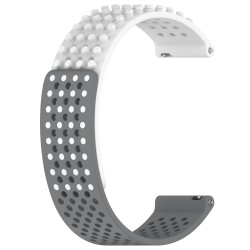 Λουράκι σιλικόνης 3D Dots για το Garmin Venu 3 (White+Grey)