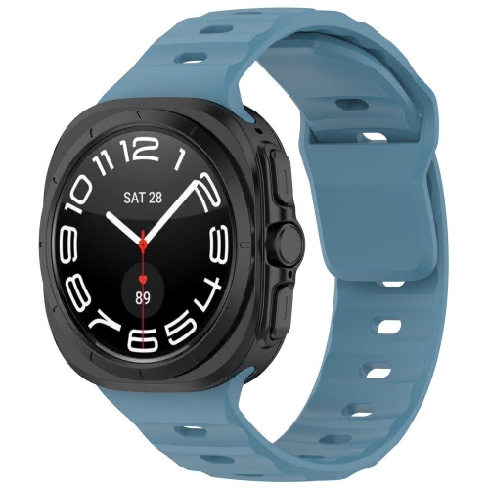 Λουράκι σιλικόνης Solid Color για το Samsung Galaxy Watch Ultra 47mm (Blue)