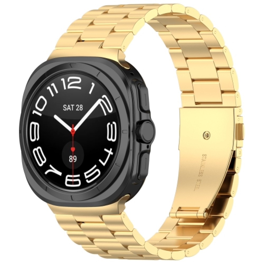 Μεταλλικό λουράκι stainless steel για το Samsung Galaxy Watch Ultra 47mm (Gold)