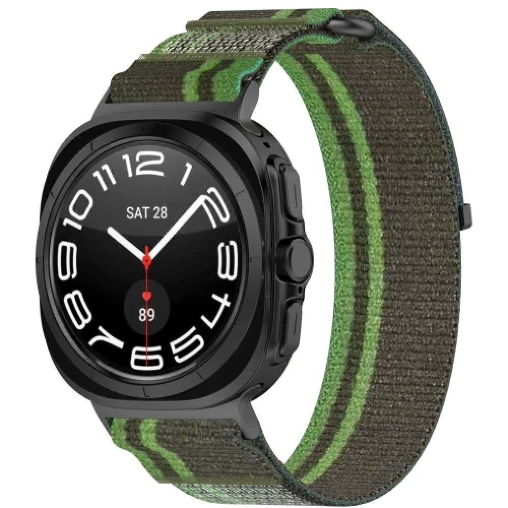 Nylon λουράκι για το Samsung Galaxy Watch Ultra 47mm (Dark Green)