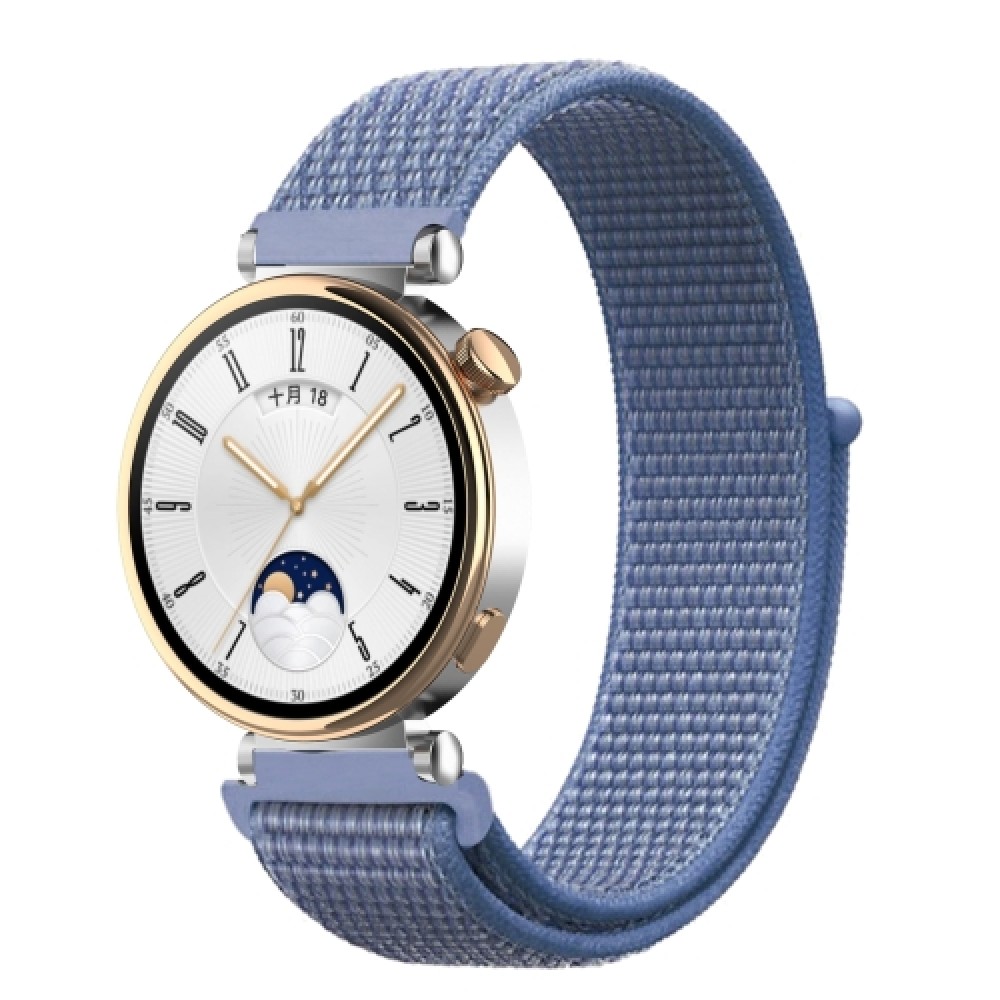 Nylon λουράκι με αυτοκόλλητο κλείσιμο για το Huawei Watch GT 4 41MM (Cape Blue)