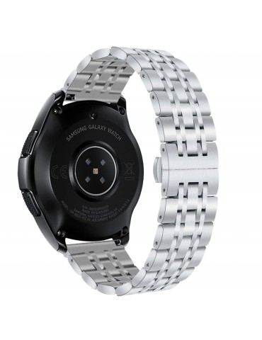 Mεταλλικό λουράκι stainless steel με σχέδιο πλέγμα για το Samsung Galaxy Watch 4 (40mm)/(44mm) / Samsung Galaxy Watch 4 classic (42mm) /(46mm)- Silver 