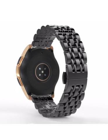 Mεταλλικό λουράκι stainless steel με σχέδιο πλέγμα για το Samsung Galaxy Watch 4 (40mm)/(44mm) / Samsung Galaxy Watch 4 classic (42mm) /(46mm) Black 