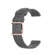 Λουράκι σιλικόνης για το Huawei GT (42mm) /GT 2 (42mm) με rose gold κούμπωμα - Grey