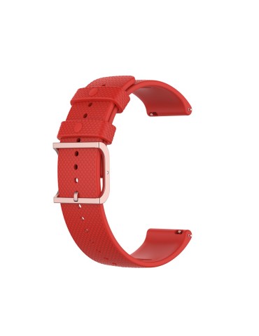 Λουράκι σιλικόνης για το Galaxy Watch 42mm με rose gold κούμπωμα - Red