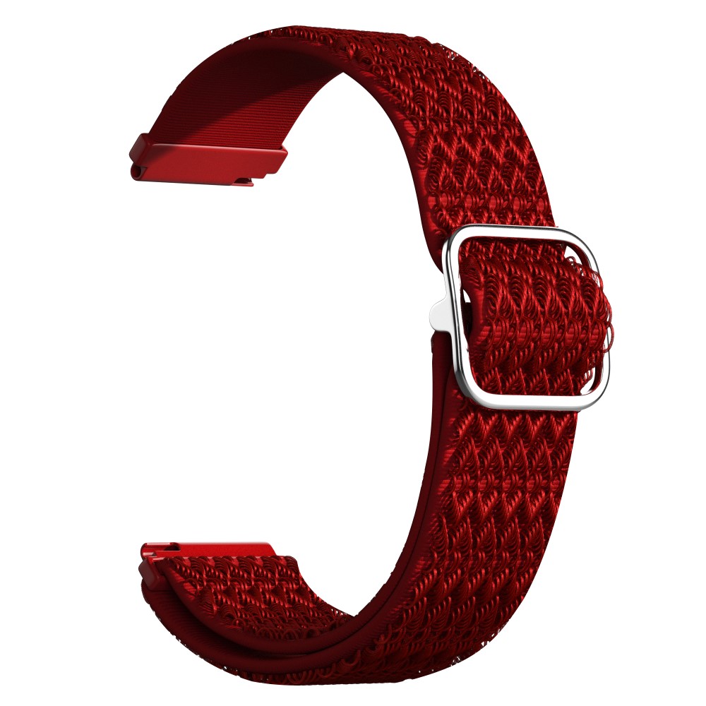 Nylon λουράκι με σχέδιο ρόμβους για το Samsung Galaxy Watch 4 (40mm)/(44mm) / Samsung Galaxy Watch 4 classic (42mm) /(46mm)- Red