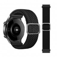 Nylon λουράκι  Braided Rope για το Huawei Watch GT/GT 2 (46mm)/ GT 2e /GT Active/Honor Magic/Watch 2 Classic - Black