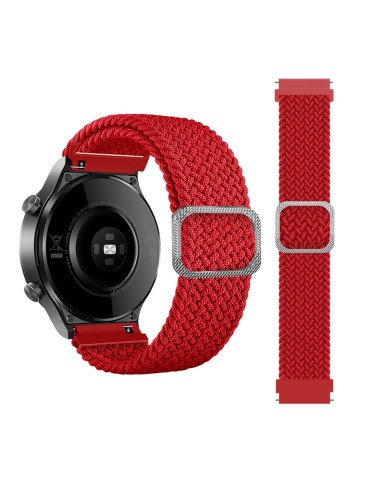 Nylon λουράκι  Braided Rope για το Galaxy Watch 46mm/GEAR S3 CLASSIC / FRONTIER / Watch 3 (45mm)- Red