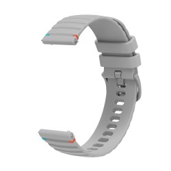 Λουράκι σιλικόνης Wavy Dotted Stitched για το HUAWEI WATCH GT 3 46 mm (Gray)
