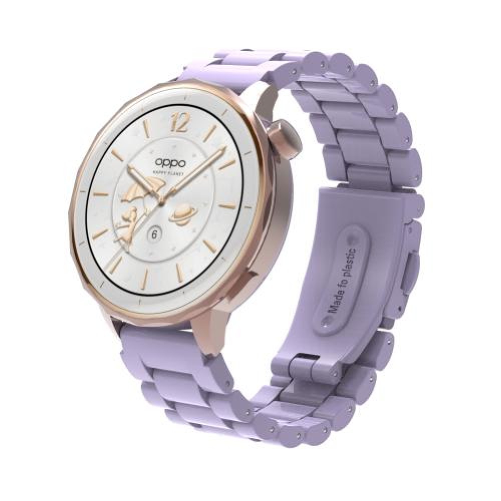 Λουράκι σιλικόνης Three Beads pattern για το Samsung Galaxy Watch 4 (40mm)/(44mm) / Samsung Galaxy Watch 4 classic (42mm) /(46mm) Light Purple