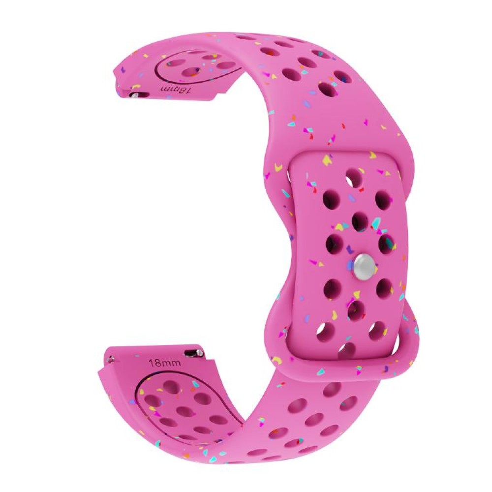 Λουράκι σιλικόνης colorful dots pattern με τρύπες για το Huawei Watch GT 5 41mm Rose Red Λουράκι σιλικόνης colorful dots pattern με τρύπες για το Huawei Watch GT 5 41mm Rose Red