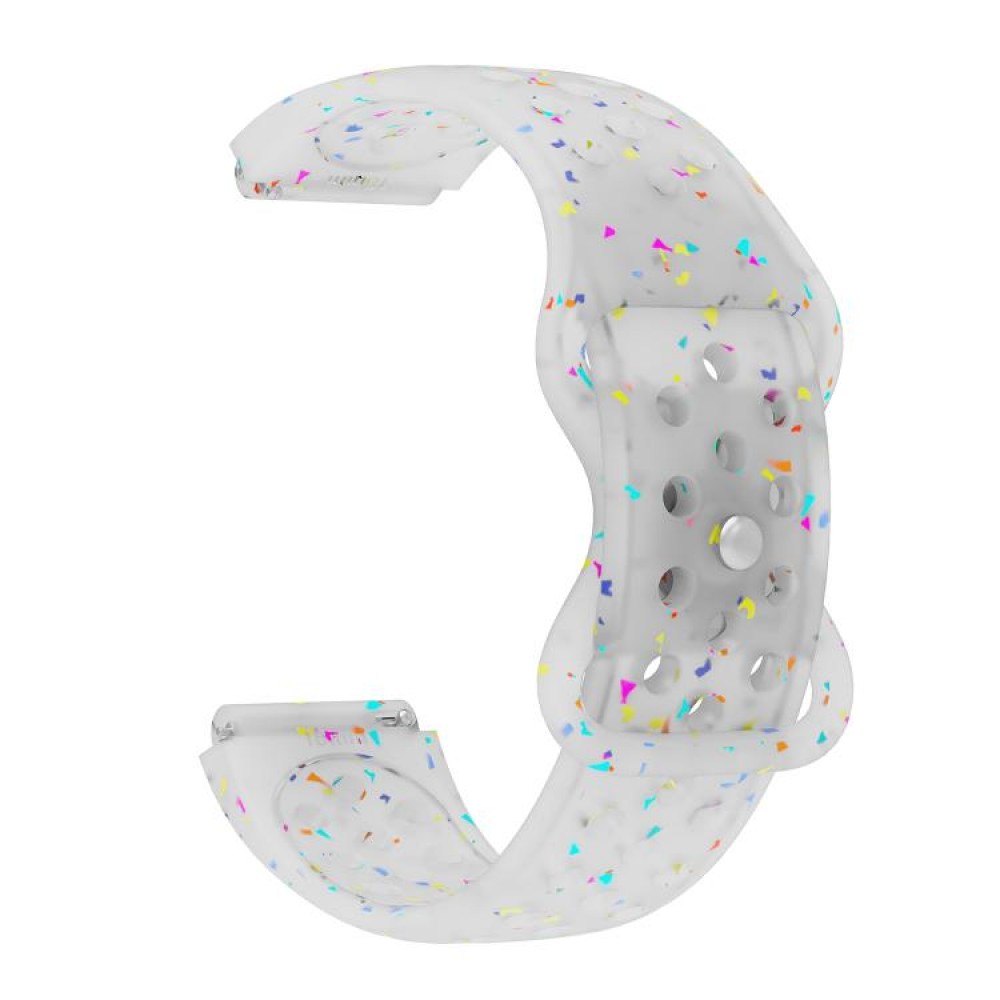 Λουράκι σιλικόνης colorful dots pattern με τρύπες για το Huawei Watch GT 5 41mm Transparent Λουράκι σιλικόνης colorful dots pattern με τρύπες για το Huawei Watch GT 5 41mm Transparent