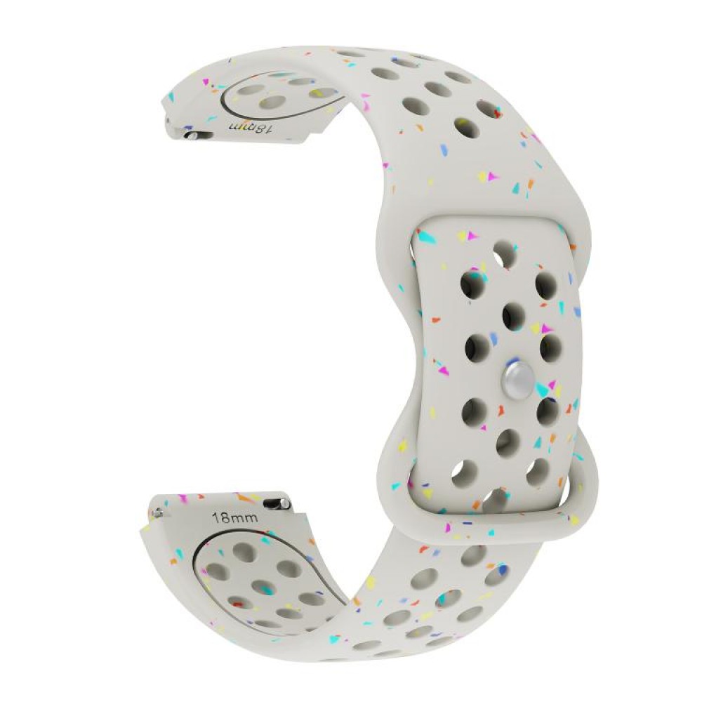 Λουράκι σιλικόνης colorful dots pattern με τρύπες για το Huawei Watch GT 5 41mm Starlight Λουράκι σιλικόνης colorful dots pattern με τρύπες για το Huawei Watch GT 5 41mm Starlight