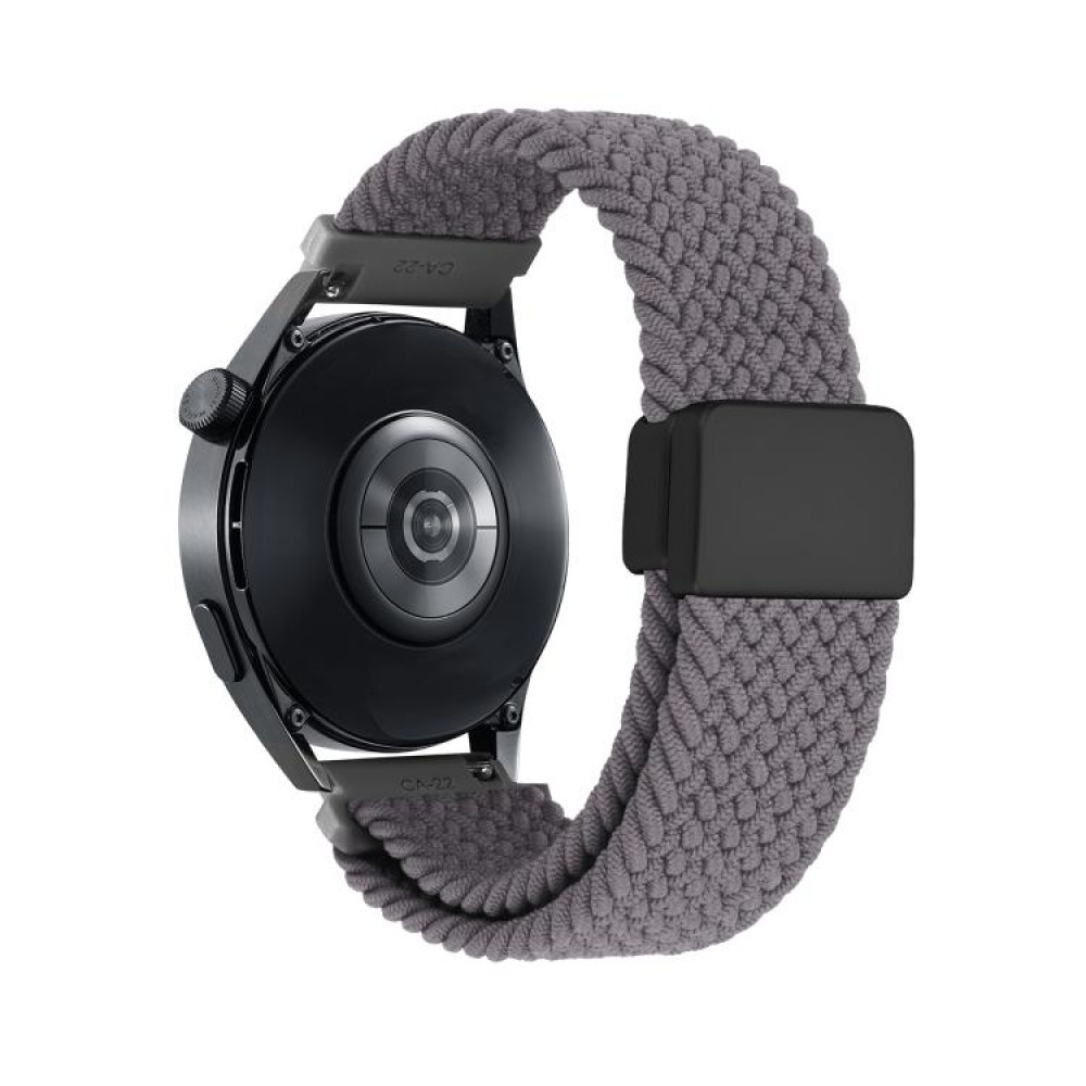 Nylon Braided λουράκι με μαγνητικό μαύρο κλείσιμο για το Garmin Venu 3 Gray Nylon Braided λουράκι με μαγνητικό μαύρο κλείσιμο για το Garmin Venu 3 Gray