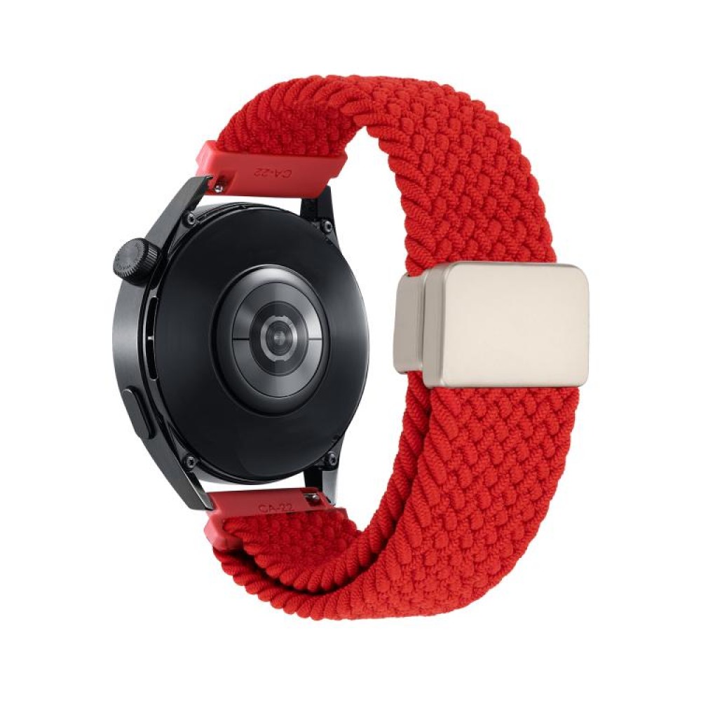 Nylon Braided λουράκι με μαγνητικό μαύρο κλείσιμο για το Garmin Venu 3 Red Nylon Braided λουράκι με μαγνητικό μαύρο κλείσιμο για το Garmin Venu 3 Red