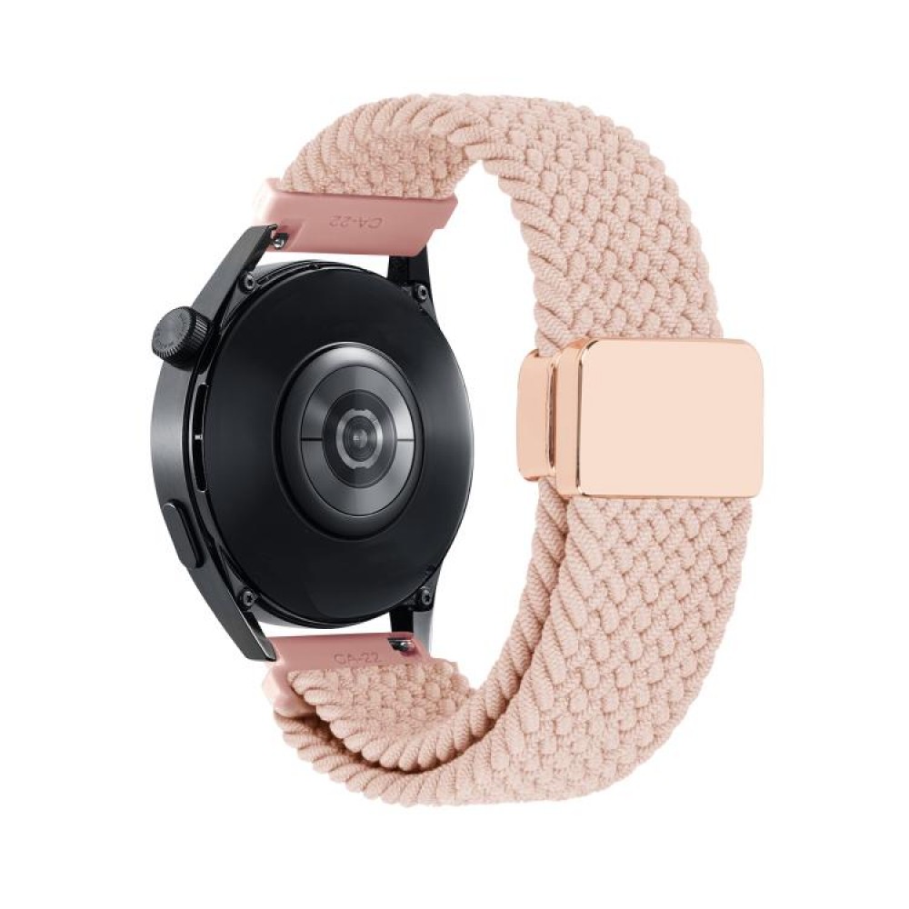 Nylon Braided λουράκι με μαγνητικό μαύρο κλείσιμο για το Garmin Venu 3 Pink Sand Nylon Braided λουράκι με μαγνητικό μαύρο κλείσιμο για το Garmin Venu 3 Pink Sand