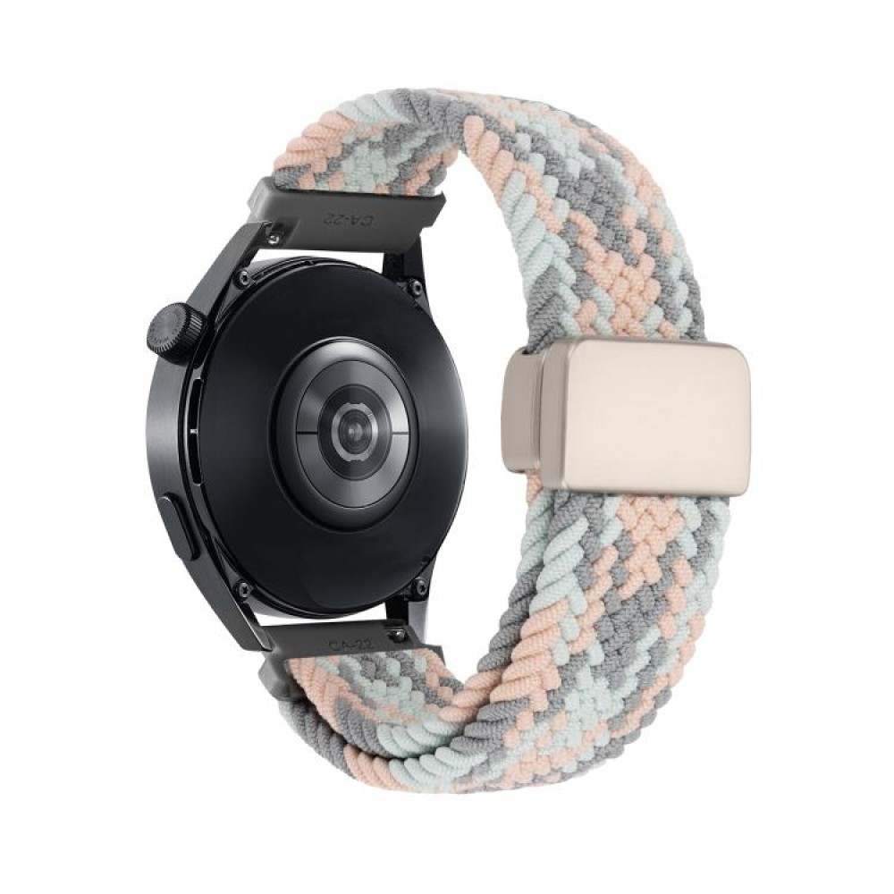 Nylon Braided λουράκι με μαγνητικό μαύρο κλείσιμο για το Garmin Venu 3 Gray Powder Blue Nylon Braided λουράκι με μαγνητικό μαύρο κλείσιμο για το Garmin Venu 3 Gray Powder Blue