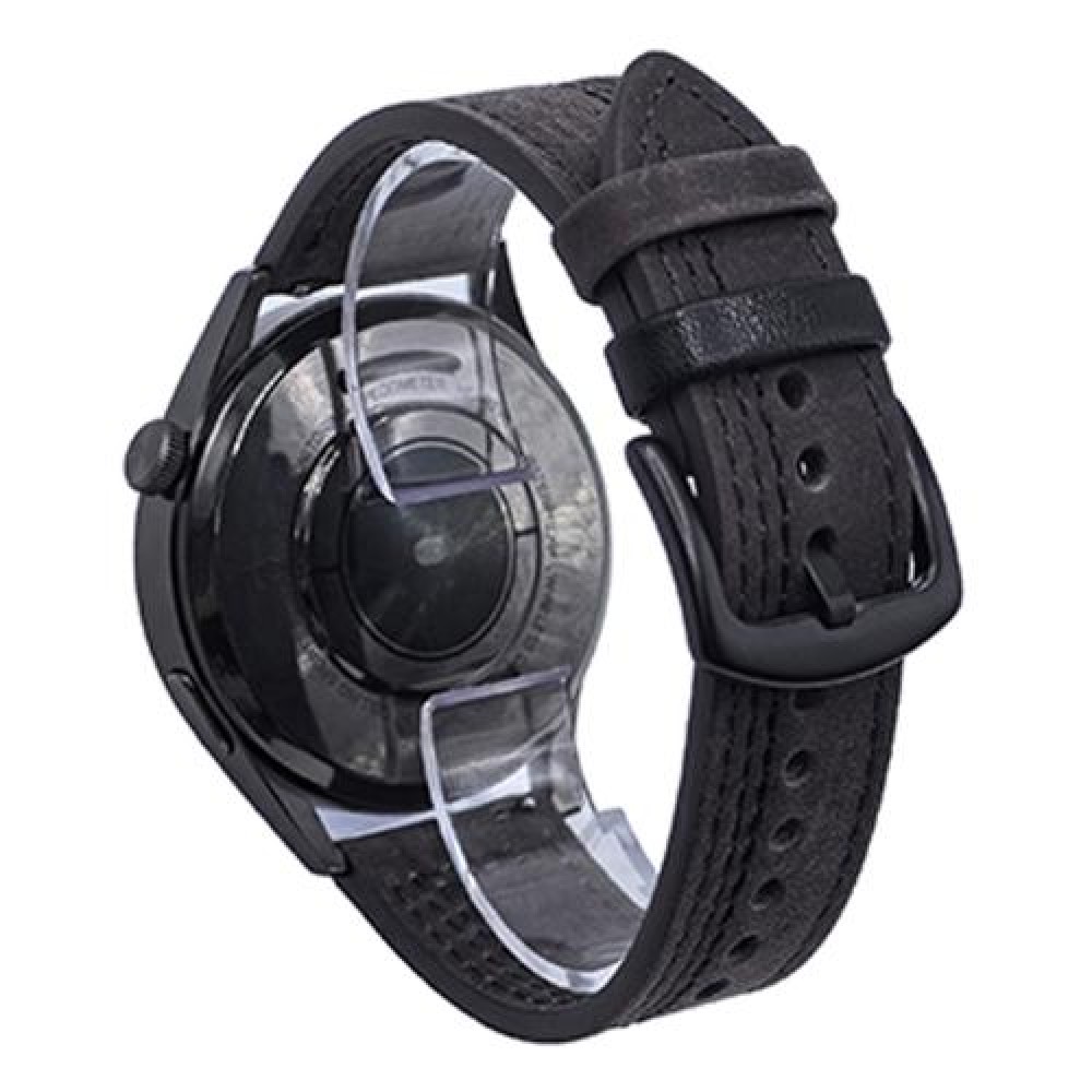Δερμάτινο λουράκι Seven-Line pattern για το HUAWEI WATCH GT 3 42 mm Gray Black Thread Δερμάτινο λουράκι Seven-Line pattern για το HUAWEI WATCH GT 3 42 mm Gray Black Thread